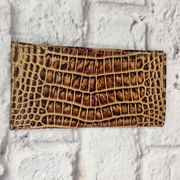 Brahmin Toasted Almond Melbourne Checkbook Cover with Working Pen - Picture 3 of 7